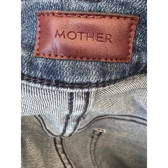 Mother The Hustler Patch Pocket Ankle Fray Jeans Sz 27 - Picture 4 of 12